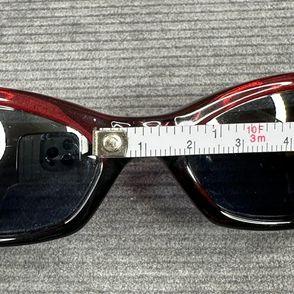 Arnette Nomad Y2K Sunglasses Red Translucent Wrap 127-121/53 Made Italy Vintage